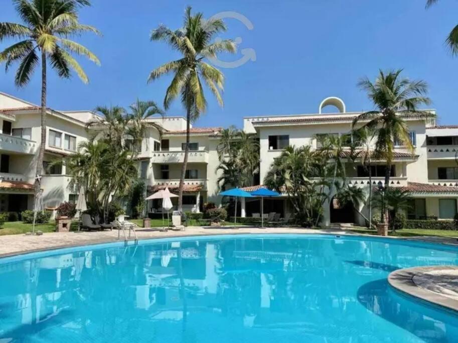 Hermoso Apartamento En Manzanillo Con Alberca Y Cancha De Tenis, Ideal Para Relajarse Y Disfrutar De Una Escapada Tranquila En El Paraiso Tropical Екстер'єр фото