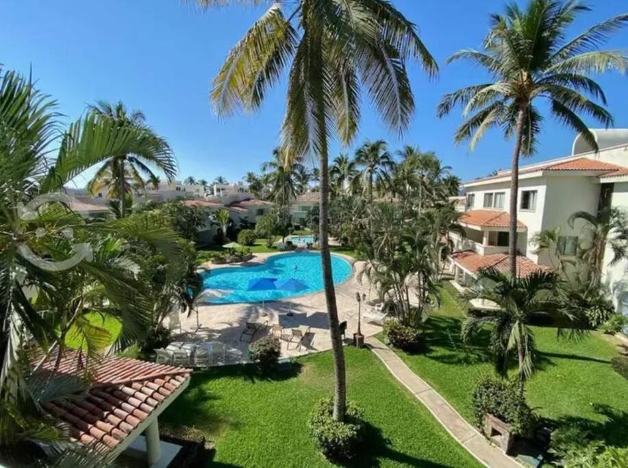 Hermoso Apartamento En Manzanillo Con Alberca Y Cancha De Tenis, Ideal Para Relajarse Y Disfrutar De Una Escapada Tranquila En El Paraiso Tropical Екстер'єр фото